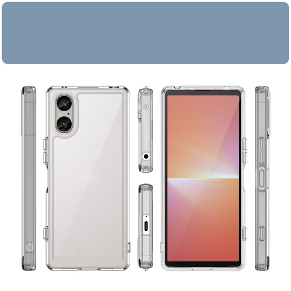 Case for Sony Xperia 5 V, Fusion Hybrid, transparent