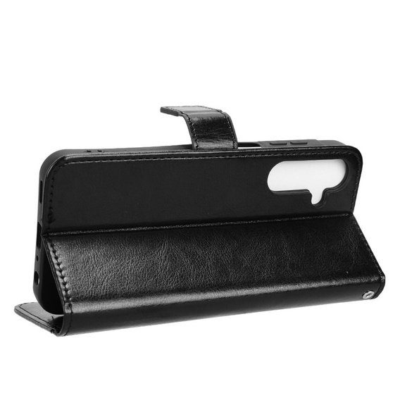 Flip case for Samsung Galaxy A25 5G, Crazy Horse Wallet, black