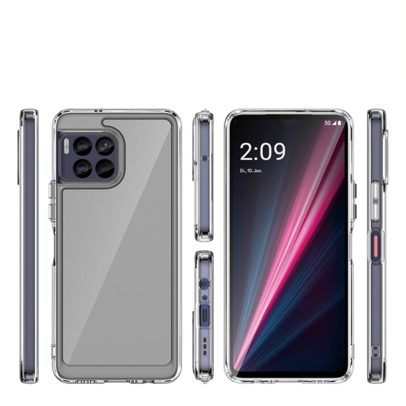 Case for T Phone 2 Pro 5G, Fusion Hybrid, transparent