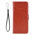 Flip case for Xiaomi Poco F7 Pro, Crazy Horse Wallet, brown