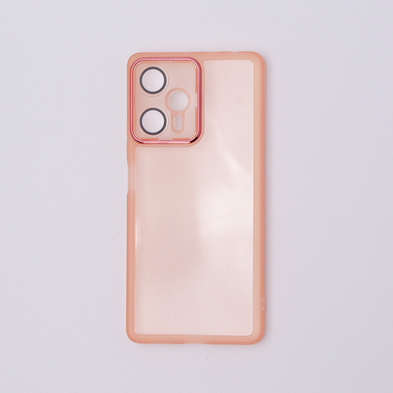Case for Xiaomi Poco F5, Fusion Hybrid, transparent / pink