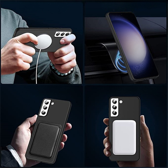 Case for Samsung Galaxy S23, Silicone MagSafe, black
