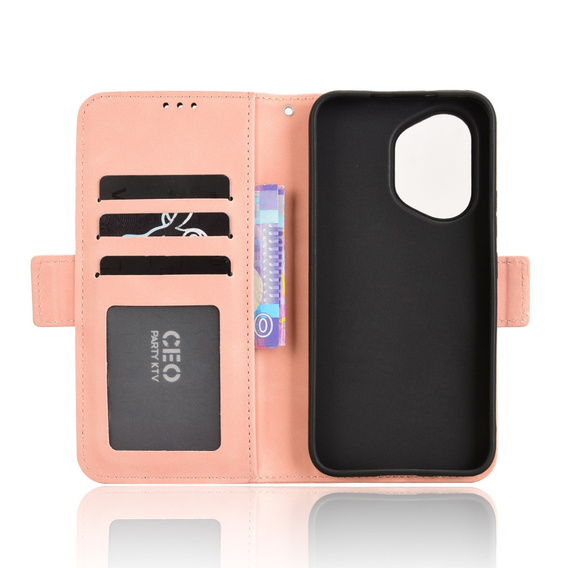 Flip case for Honor 400 5G, Card Slot, pink