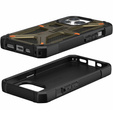 Case Urban Armor Gear for iPhone 15 Pro, Monarch, Kevlar green