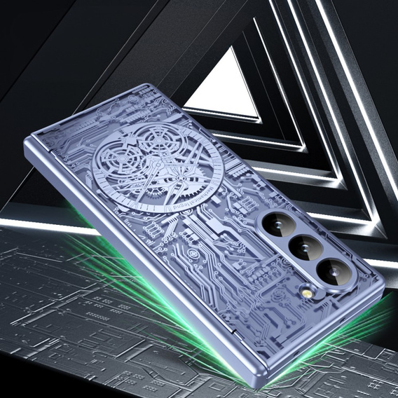 Case for Samsung Galaxy Z Fold6 5G, Mechanical Legend, blue