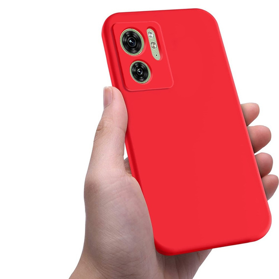 Case for Motorola Edge 40 5G, Silicone Lite, red