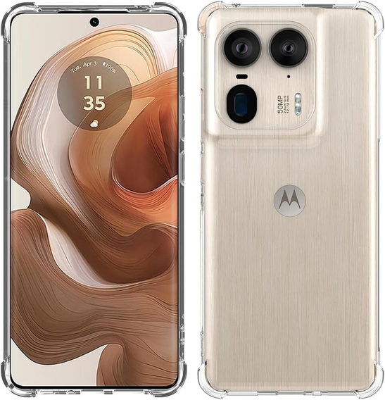 Case for Motorola Edge 50 Ultra, Dropproof, transparent