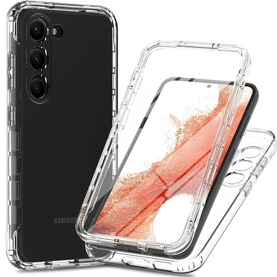 Case for Samsung Galaxy S23, Shockproof, with film, transparent