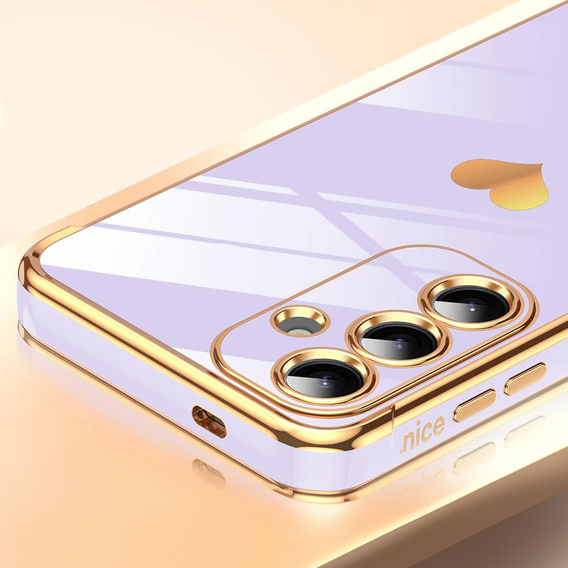 Case for Samsung Galaxy S25 FE, Electro heart, purple