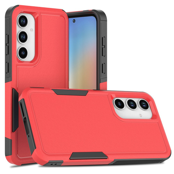 Armored Case for Samsung Galaxy A55 5G, Dual Shockproof, red