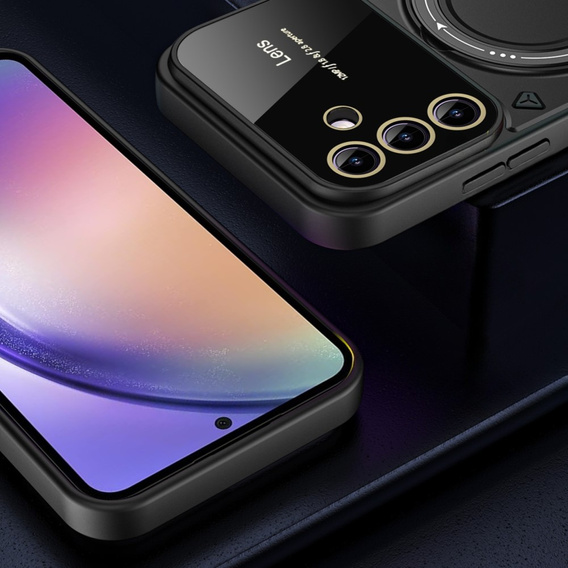 Armored Case for Honor Magic 6 Lite 5G, Magnetic Ring, black