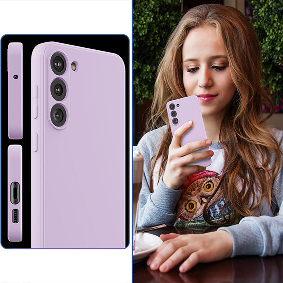 Case for Samsung Galaxy S23 5G, Silicone Lite, purple