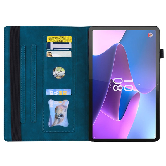 Case for Lenovo Tab P11 Pro Gen 2 TB132FU TB132XU 11.2", Classic, with space for stylus, blue