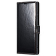 Flip case for Samsung Galaxy S23 Ultra, ERBORD Waxy Wallet, black