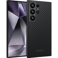 Case for Samsung Galaxy S24 Ultra, ERBORD Full Kevlar, for MagSafe, black