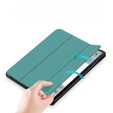 Case for Samsung Galaxy Tab S9 FE+ Plus, Smartcase with stylus space, green