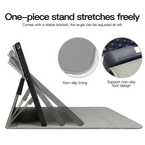 Case for Microsoft Surface Pro 9, Wallet Pen Slot, black