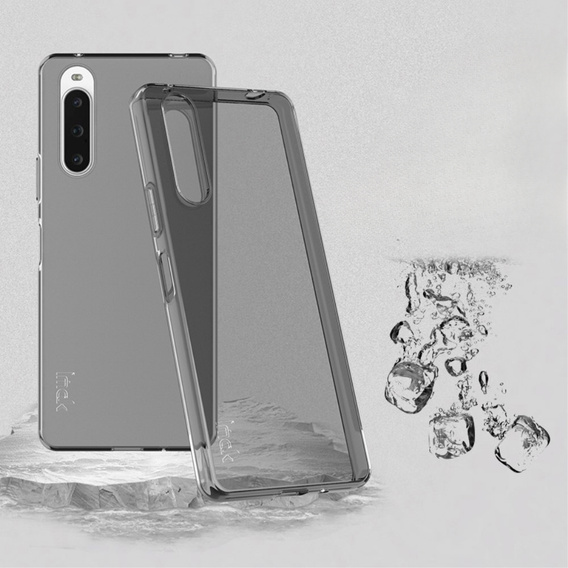IMAK Case for Sony Xperia 10 V, UX-5 Series Slim, transparent / black