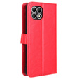 Flip case for T Phone 2 5G, Crazy Horse Wallet, red