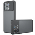 Case for Xiaomi Poco X6 Pro 5G, Fusion Hybrid, with camera protection, transparent / black