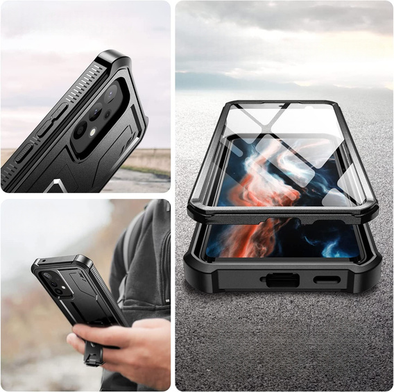 Armored case for Samsung Galaxy A53 5G, Dexnor Full Body, black