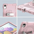 Armoured case for Xiaomi Redmi Pad 2, with stand and shoulder strap – pink