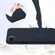 Case for iPhone 16e, Silicone MagSafe, dark blue