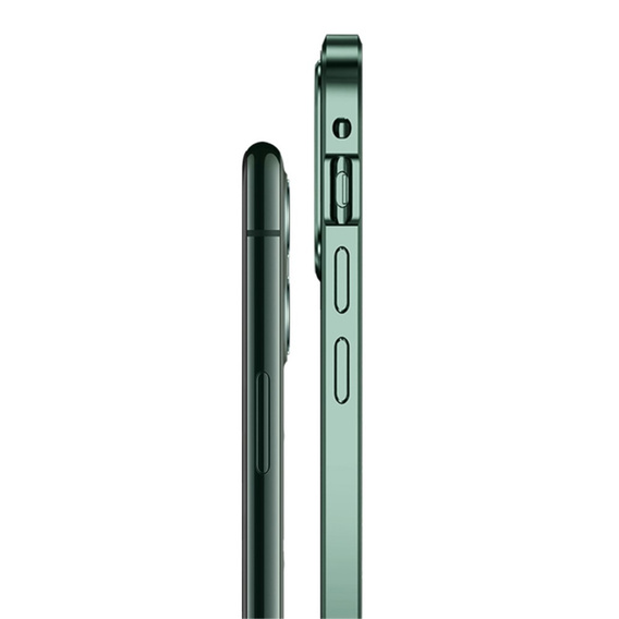 Case for iPhone 12 Mini, Magnetic Dual Glass, green
