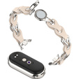 Stainless Steel Watch Strap with Protective Case for Apple Watch, Silver