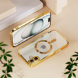 Case for iPhone 16 Plus, Electro MagSafe, gold + Screen Glass