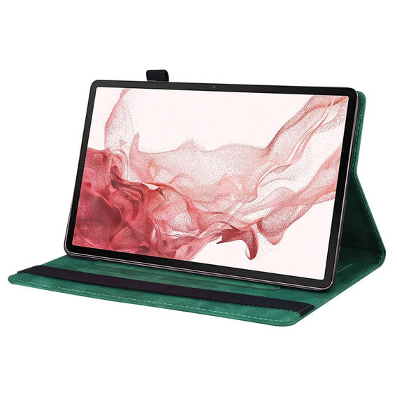 Case for Samsung Galaxy Tab S10 FE+ Plus, Classic, with space for stylus, green