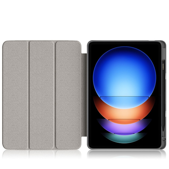 Case for Xiaomi Pad 6S Pro 12.4, Smartcase Hybrid, with stylus space, grey