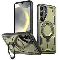 Case for Samsung Galaxy S25+ Plus, Military MagSafe, green