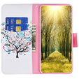 Flip case for Xiaomi Redmi Note 12 4G, Wallet, colorful tree , white