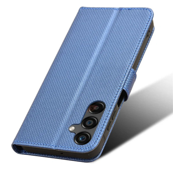 Flip case for Samsung Galaxy M55 5G, Wallet Smart Magnet, blue