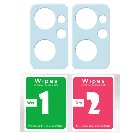 2x ERBORD tempered glass for camera to Realme 9i / Oppo A96