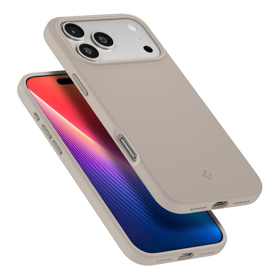 Spigen case for iPhone 17 Pro Max, Silicone Fit MagSafe, Stone