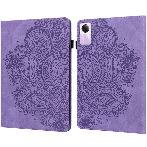 Flap case for Xiaomi Redmi Pad SE 11", flower, purple