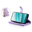 Flip case for Xiaomi Redmi Note 14 Pro 5G / Poco X7 5G, Wallet Zipper Pocket, purple