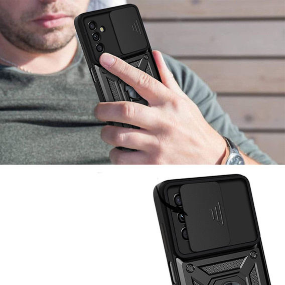 Case for Samsung Galaxy A04S / A13 5G, CamShield Slide, black