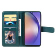 Flip case for Samsung Galaxy A55 5G, 10 Card Slots Wallet, green