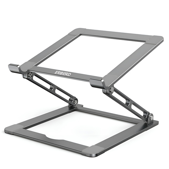 Aluminum laptop stand, ERBORD ProDesk Stand, gray
