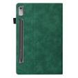 Case for Lenovo Tab P12, Classic, with space for stylus, green