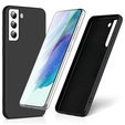 Case for Samsung Galaxy S21 FE 5G, Silicone MagSafe, black