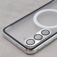 Magnetic Dual Glass MagSafe case for Samsung Galaxy S23, silver