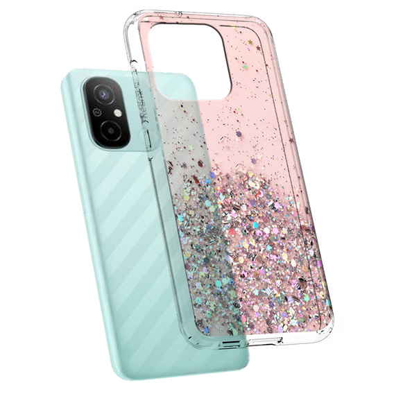 Case for Xiaomi Redmi 12C, Glittery, pink