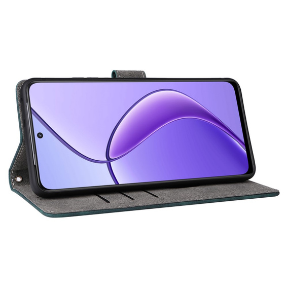 Flip case for Realme 12 5G, RFID Wallet, green