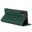 Leather case for iPhone 11, ERBORD Grain Leather, green