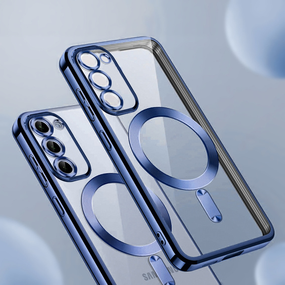 Case for Samsung Galaxy S23, Electro MagSafe, dark blue + Screen Glass