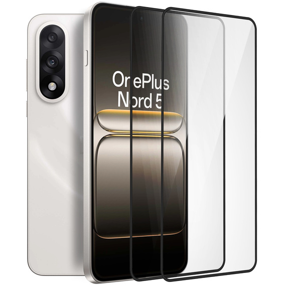 2x Tempered Glass ERBORD 3D for OnePlus Nord 5 full display